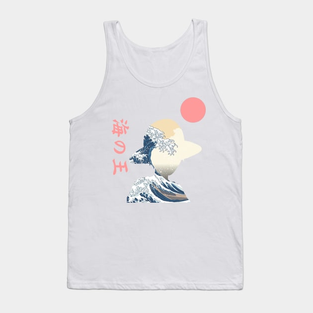 One Piece Anime Minimal Design Tank Top by Sanal Geek